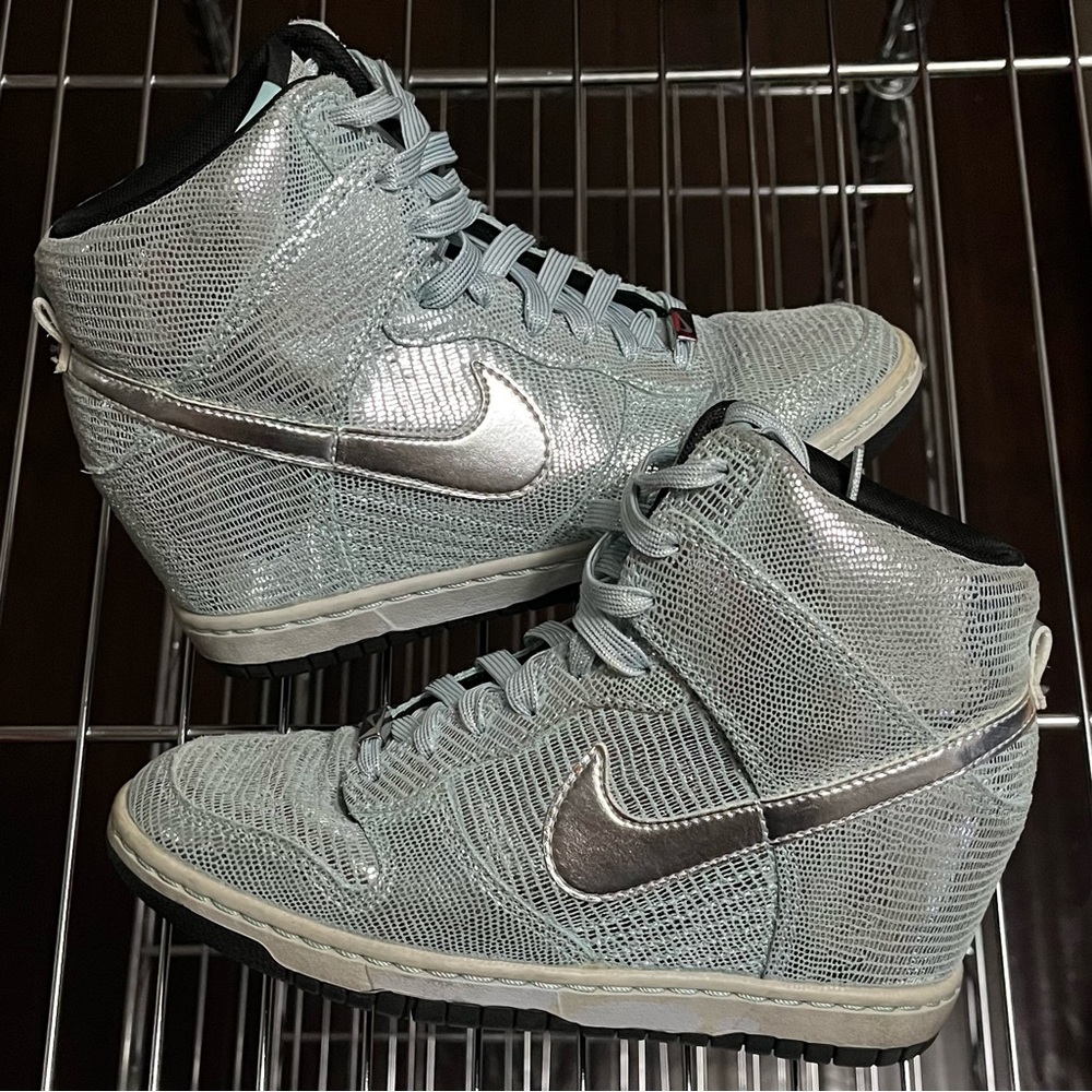 Nike 2013 Dunk Sky Hi Hidden Wedge Disco Ball Women's Size 5.5